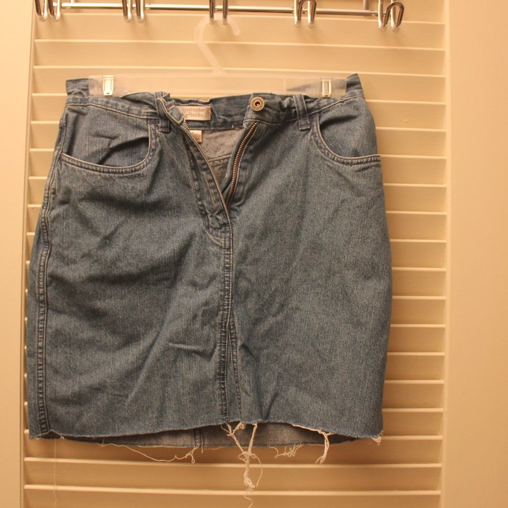 denim skirt size 4